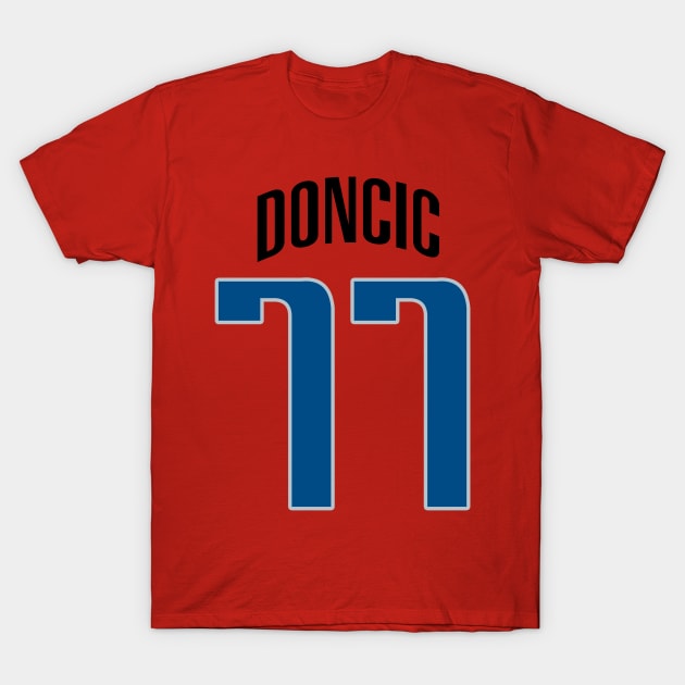 Dallas Doncic 77 T-Shirt by Cabello's